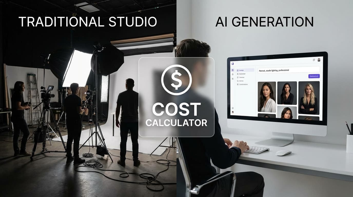 AI vs traditional photography cost comparison