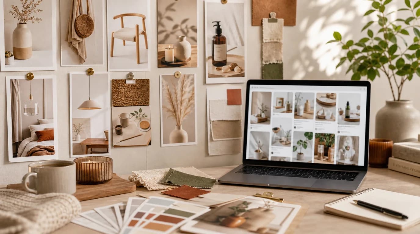 Pinterest shopping images designed for search, saves, and product discovery
