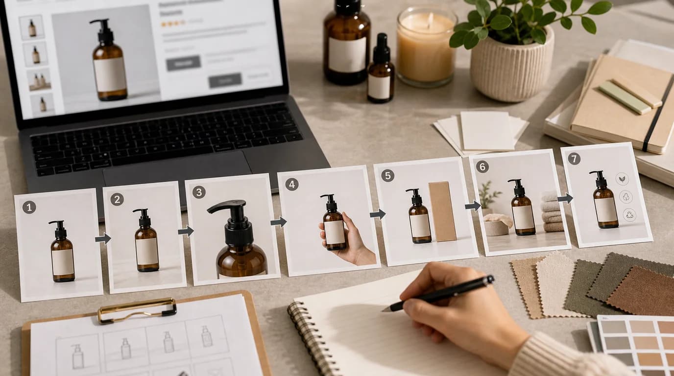 Optimized product detail image order on ecommerce product page