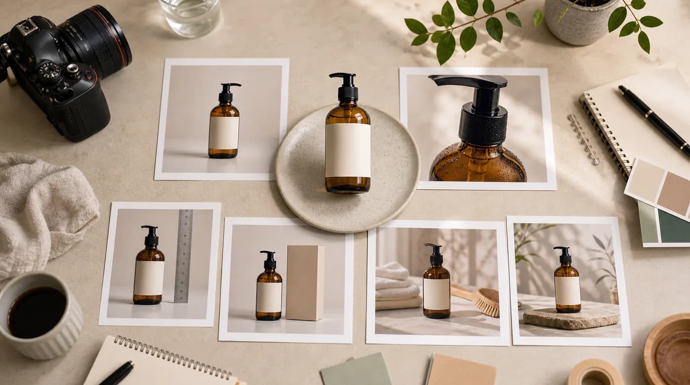 Organized product photo shot list for ecommerce conversion planning